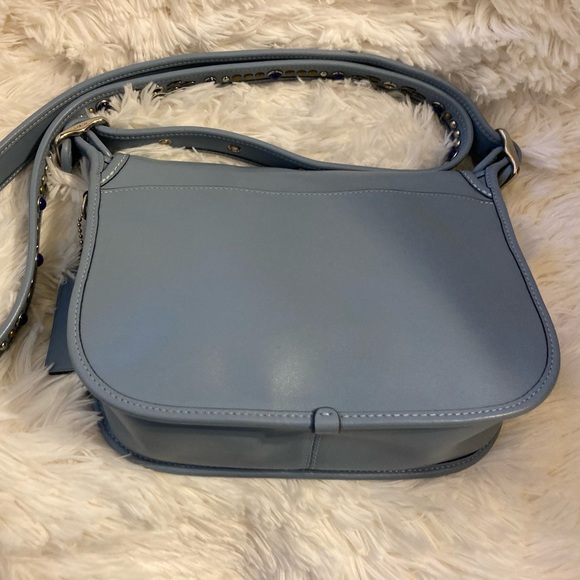 💎 COACH 💎 Patricia Saddle Bag with Studded Strap  NWOT - Picture 4 of 15